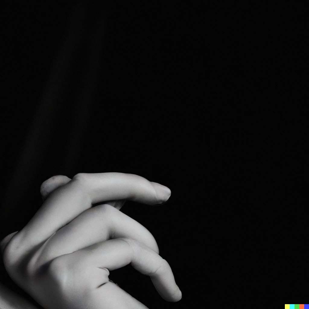 a representation of anxiety, photograph, black and white